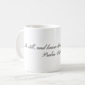 Psaume 46:10, Mug cadeau (Devant gauche)