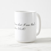 Psaume 46:10, Mug cadeau (Devant droit)