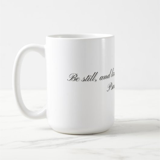 Psaume 46:10, Mug cadeau (Gauche)