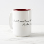 Psaume 46:10, Mug cadeau (Devant gauche)