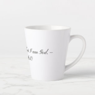 Psaume 46:10, Mug Latte Cadeau