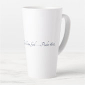 Psaume 46:10, Mug Latte Cadeau (Angle droit)