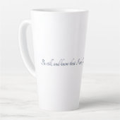 Psaume 46:10, Mug Latte Cadeau (Angle gauche)