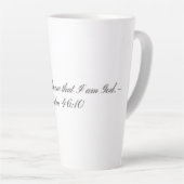 Psaume 46:10, Mug Latte Cadeau (Angle droit)