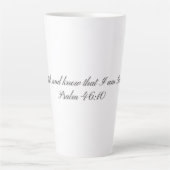 Psaume 46:10, Mug Latte Cadeau (Devant)