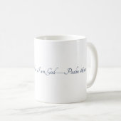 Psaume 46:10, (Style 2), Tasse Cadeau (Devant droit)