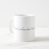 Psaume 46:10, (Style 2), Tasse Cadeau (Devant gauche)