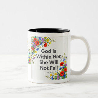Psaume 46:5 DIEU Est En Elle Mug Chrétien