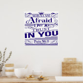 Psaume 56:3 Poster du Verset biblique (Cuisine)