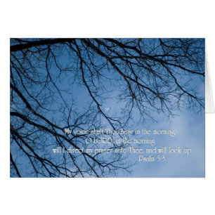 Psaume 5:3 Ma voix, tu entendras le matin