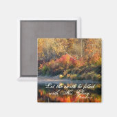 Psaume 72:19 Bible Verse La gloire de Dieu Magnet (Recto/Verso)