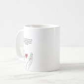Psaume 73:26 Tasse chrétienne | Cadeau d'encourage (Devant gauche)