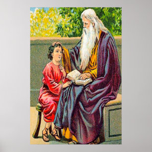 Psaume 78:1-7 Enseigner aux enfants Poster de Dieu