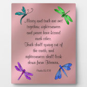 Psaume 85:10-11 Plaque (Devant)