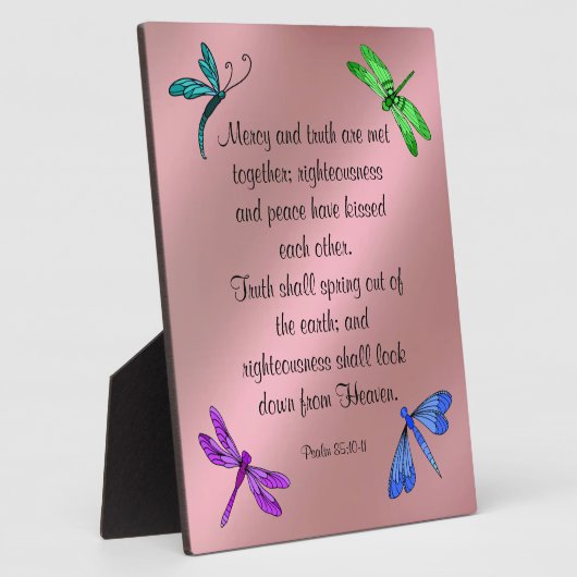 Psaume 85:10-11 Plaque (Côté)