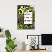 Psaume 85:12 Poster des Écritures victoriennes (Bureau à domicile)