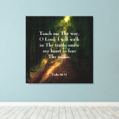 Psaume 86:11 Impression de toile (Insitu (Plancher de Bois))