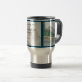 Psaume 90 Aquarelle Mountain Travel Mug (Devant droit)