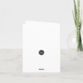 Psaume 91:11 Giraffe 2e carte d'anniversaire (Dos)