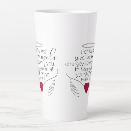 Psaume 91:11 - Nouvelle version King James - Mug d (Devant)