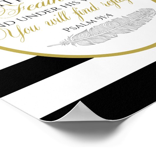 Psaume 91:2 Poster (Coin)