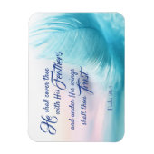 Psaume 91:4 King James Magnet (Vertical)