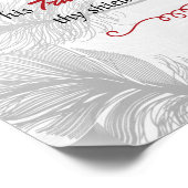 Psaume 91:4 Poster Plumes monochromes (Coin)