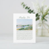 Psaume 91 carte postale verset biblique (Debout devant)