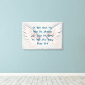 Psaume 91 Encouragement Toile Enveloppée (Insitu (Plancher de Bois))