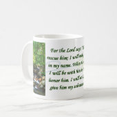 Psaume 91 puisqu'il m'aime tasse de vert bleu (Devant gauche)