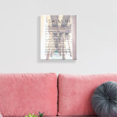 Psaume 91 Rustic Beach Pier Bible Verse Toile Prin (Insitu(Salon))