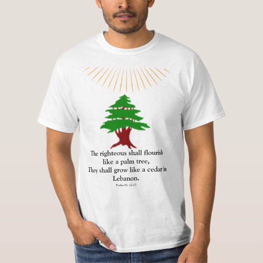 Psaume 92 : T-shirt Cèdre du Liban 12-13 (Devant)