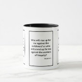 Psaume 94:16 KJV Bible Verse Mug à deux tons (Centre)