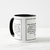 Psaume 94:16 KJV Bible Verse Mug à deux tons (Devant gauche)
