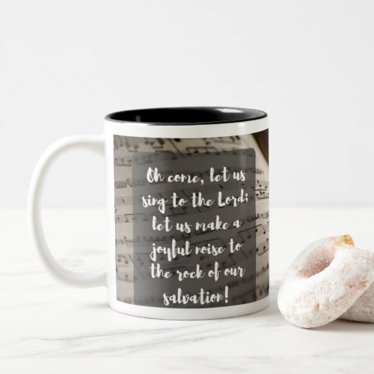 Psaume 95:1 Mug (Avec donut)