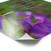 Psaume à fleurs violettes 118:24 Bible Verse Photo (Coin)