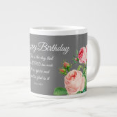 Psaume florale d'anniversaire 118:24 Mug à café à  (Devant droit)