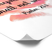 Psaume rose orange 23:1 Poster (Coin)