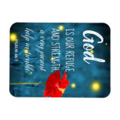 Psaume Scripture Magnet | Citation biblique inspir (Horizontal)