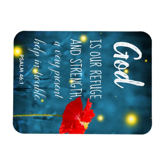 Psaume Scripture Magnet | Citation biblique inspir (Horizontal)