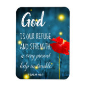 Psaume Scripture Magnet | Citation biblique inspir (Vertical)