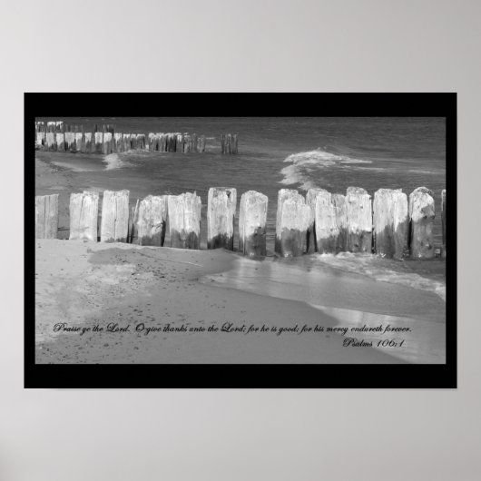 Psaumes 106:1 Poster (Devant)