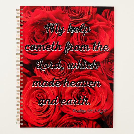 Psaumes 121:2 Bible Verse Calendrier Planificateur (Devant)