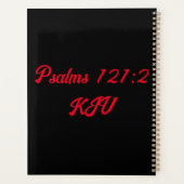 Psaumes 121:2 Bible Verse Calendrier Planificateur (Dos)