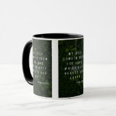 Psaumes 121:2 KJV Bible Écriture Pic Mug Deux Tons (Devant gauche)