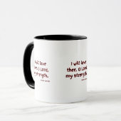 Psaumes 18:1 KJV Bible Verse Mug à deux tons (Devant gauche)