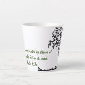 Psaumes 1:3a Latte Mug (Devant)