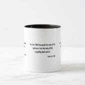 Psaumes 1:6 KJV Bible Verse Mug à deux tons (Centre)