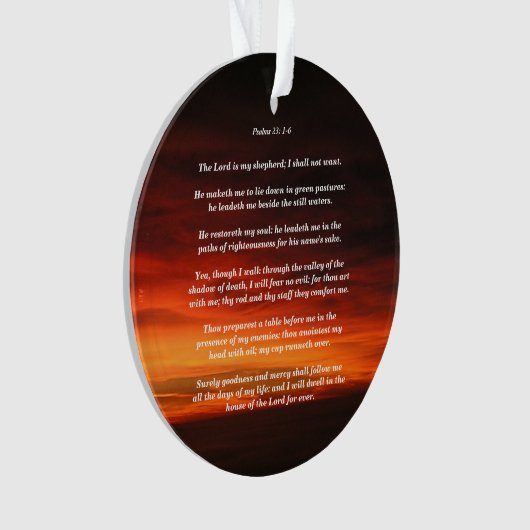 Psaumes 23 : 1-6 (devant)