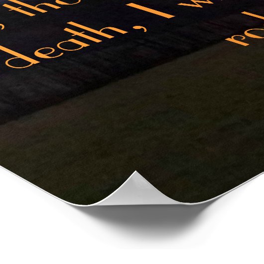 Psaumes 23:4 affiche coucher de soleil (Coin)